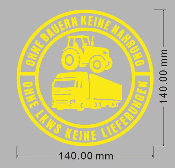 ⚡⚡50% RABATT!!! 🚜Auto-Aufkleber: 🌾Keine Bauern, keine Lebensmittel – keine LKWs, keine Lieferungen🚛