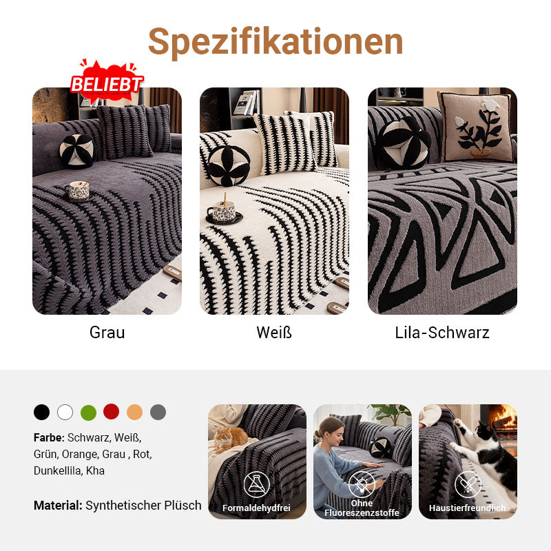 🛋️✨ Kratzfeste Sofa-Überzüge – Auch gegen Tierkrallen! Ultraweiches Sherpa, 🧺maschinenwaschbar & rutschfester Halt.