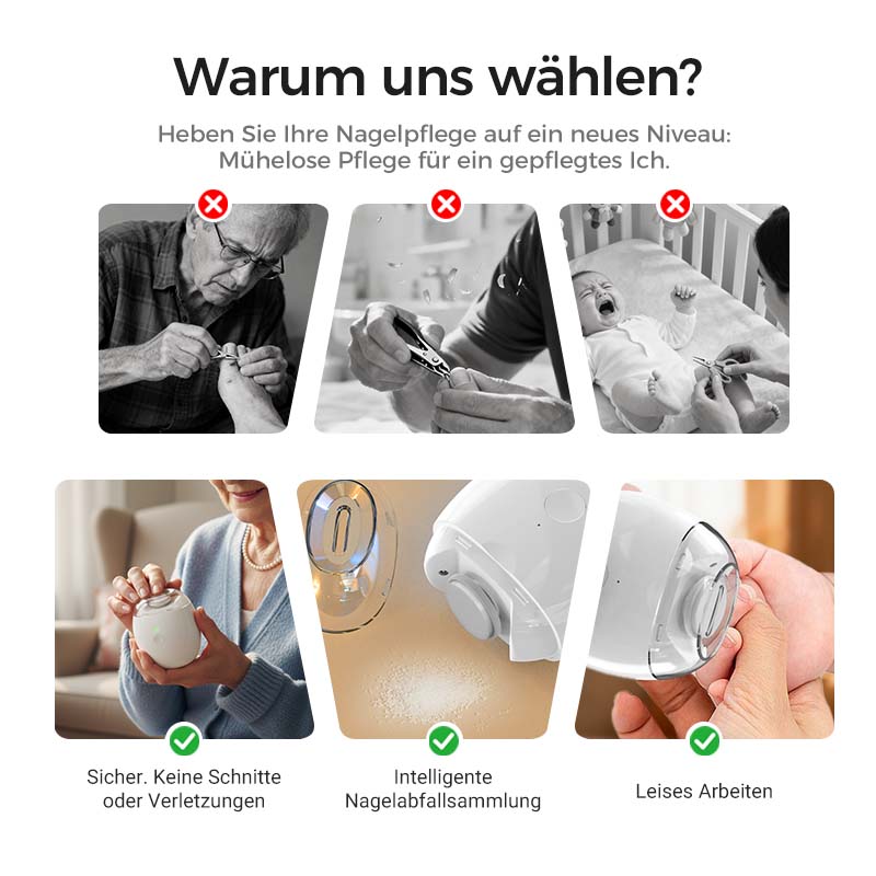 ✨✨Sonderangebot: nur 8.71 € pro Artikelh💅Universelle automatische Nagelfeile für Erwachsene und Kinder👶🔧