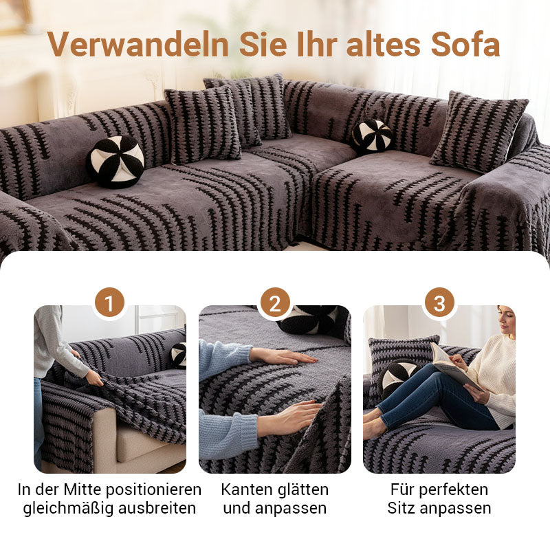 🛋️✨ Kratzfeste Sofa-Überzüge – Auch gegen Tierkrallen! Ultraweiches Sherpa, 🧺maschinenwaschbar & rutschfester Halt.