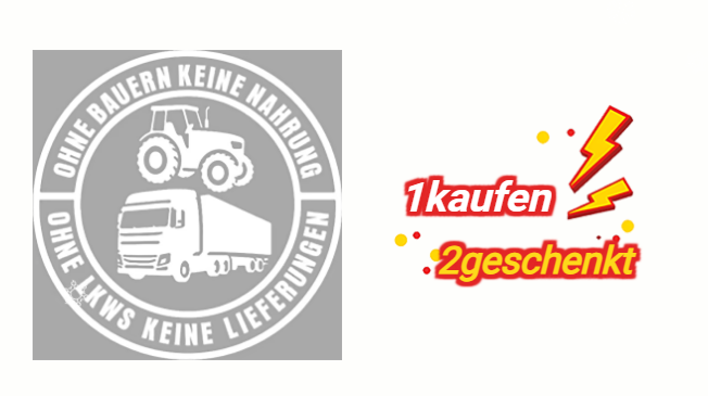 ⚡⚡50% RABATT!!! 🚜Auto-Aufkleber: 🌾Keine Bauern, keine Lebensmittel – keine LKWs, keine Lieferungen🚛
