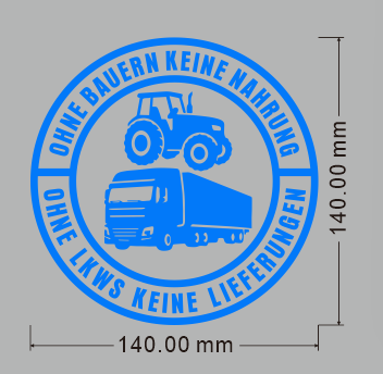 ⚡⚡50% RABATT!!! 🚜Auto-Aufkleber: 🌾Keine Bauern, keine Lebensmittel – keine LKWs, keine Lieferungen🚛