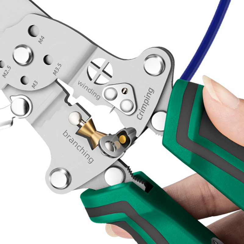 ✨Multifunktions-Abisolierzange zum Zusammenklappen mit Spannungsprüfer