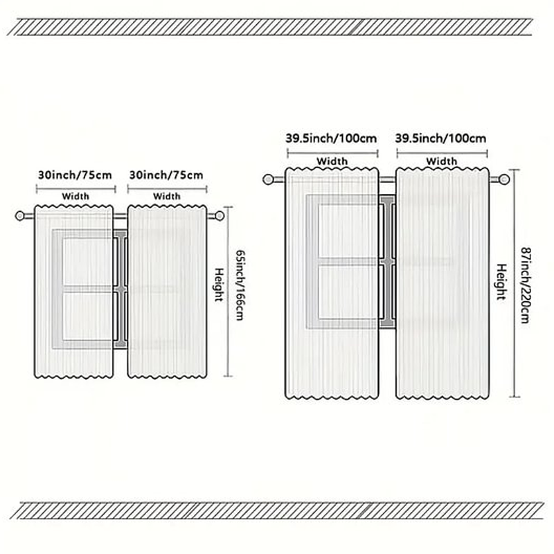 🎅Weihnachtsangebot – 50 % Rabatt🎄Weihnachtliche Fenstergardinen, 2-teiliges Set für Ihre Heimdekoration