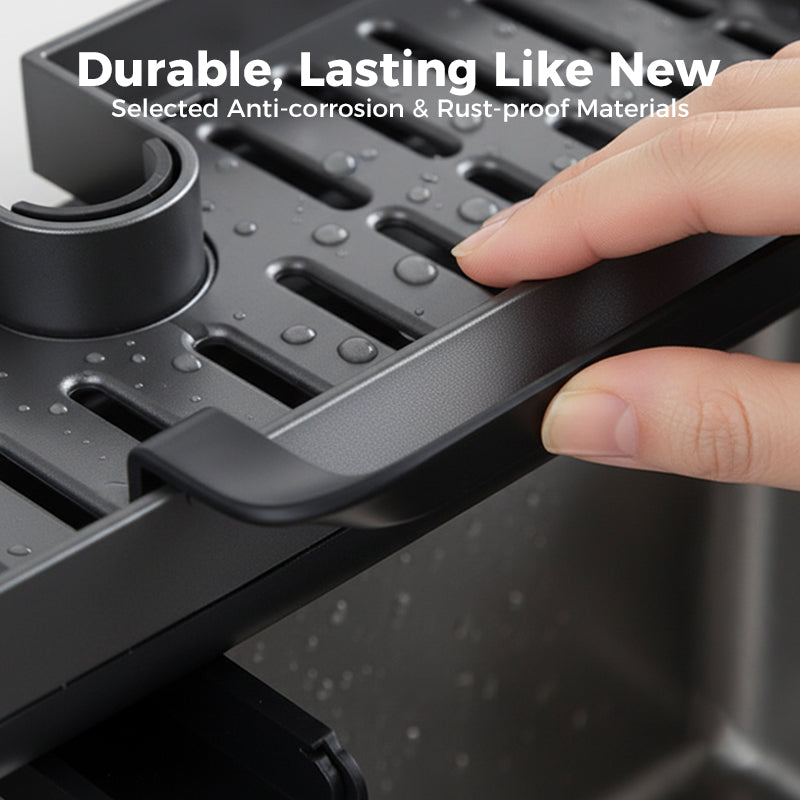 ✨ Wasserhahn-Abtropfhalter – Verstärkter Stauerraum & Intelligente Entwässerung! 🧽🚰